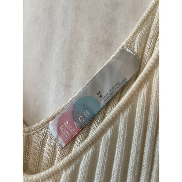 Free People Beach Nola Sweater Romper Gardenia Cream Color Large Womens - Picture 5 of 8